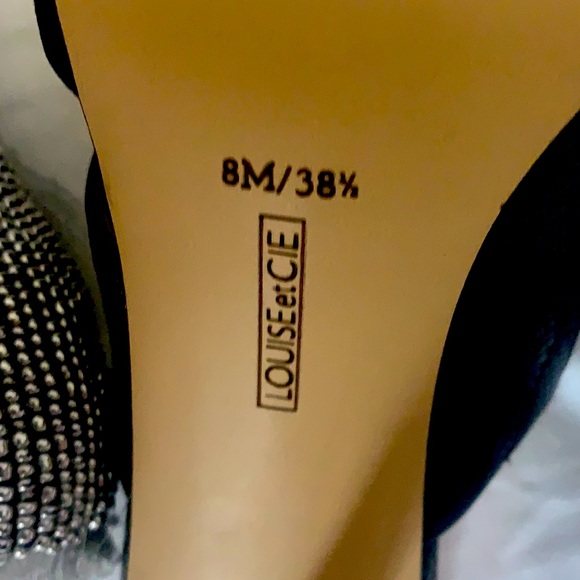 Brand new, Black/Leather, kitty heeled mule. - Picture 6 of 9